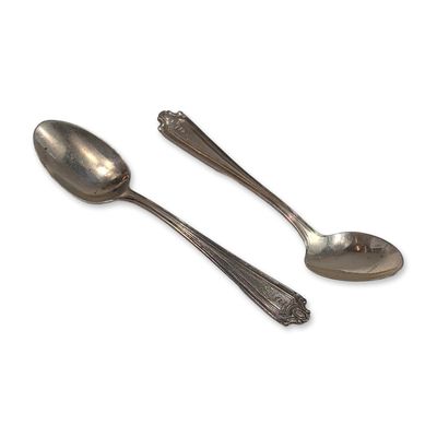 Sale Photo Thumbnail #141: Pair of Lunt Sterling Silver Demitasse Spoons