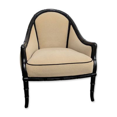 Sale Photo Thumbnail #190: Hollywood Regency Faux Bamboo Lounge Chair