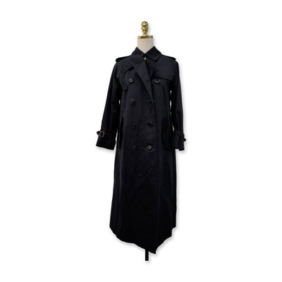 Sale Photo Thumbnail #399: Burberrys' Vintage English Navy Blue Trench Coat