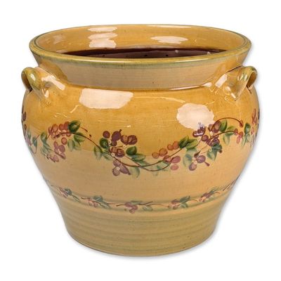 Sale Photo Thumbnail #510: Terre Provence French Glazed Earthenware Planter