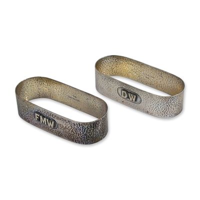 Sale Photo Thumbnail #119: Pair of Sterling Silver Napkin Rings