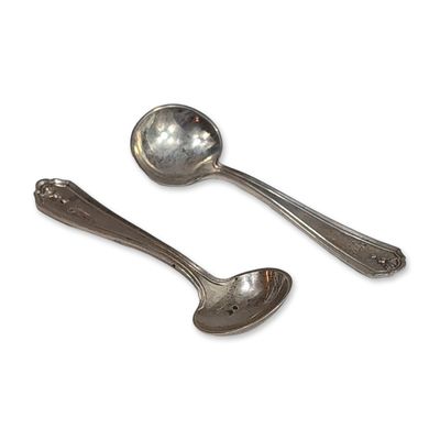 Sale Photo Thumbnail #489: Pair of  Watson Sterling Silver Salt Spoons