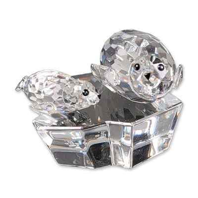 Sale Photo Thumbnail #424: Swarovski SCS 1991 Annual Edition Crystal Figurine, The Seals - Save Me