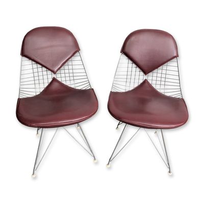 Sale Photo Thumbnail #191: Pair of Eames for Herman Miller Bikini Wire Chairs