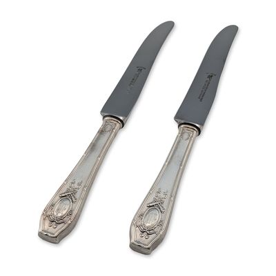 Sale Photo Thumbnail #493: 2pc R. Wallace & Sons Sterling Silver Dinner Knives