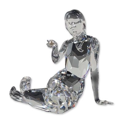 Sale Photo Thumbnail #44: Swarovski Crystal Mermaid Holding Pearl Figurine