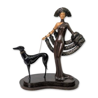 Sale Photo Thumbnail #13: Erte (Russian/French, 1892-1990), Bronze Sculpture, Elegance, Signed & Numbered