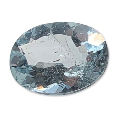 Sale Photo Thumbnail #210: Oval Faceted Light Blue Aquamarine Gemstone
