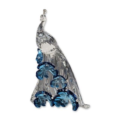 Sale Photo Thumbnail #414: Swarovski SCS Crystal White Peacock Figurine