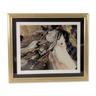 Sale Photo Thumbnail #548: Suzanne Marie (American, 20th-21st Century) Hand-Embellished Serigraph on Paper, Signed & Numbered