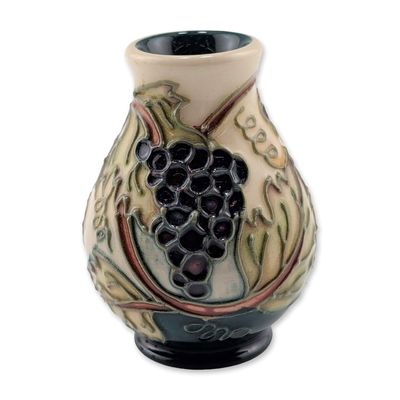 Sale Photo Thumbnail #102: Moorcroft Pottery Miniature Vase, Grapevine and Leaf