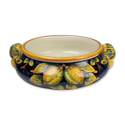 Sale Photo Thumbnail #99: Vintage Italian Maiolica Earthenware Lemon Centerpiece Bowl
