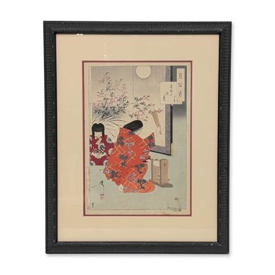 Sale Photo Thumbnail #181: Tsukioka Yoshitoshi (Japanese, 1839-1892), Woodcut on Paper, One Hundred Aspects of the Moon