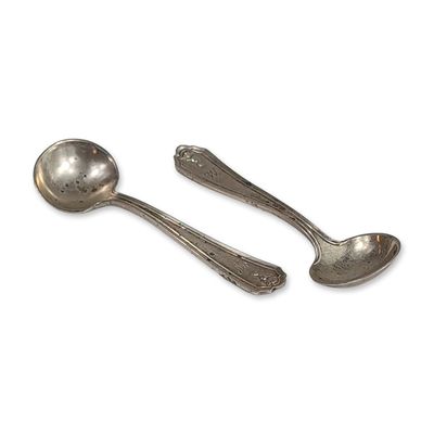 Sale Photo Thumbnail #143: Pair of Watson Company Sterling Silver Salt Spoons