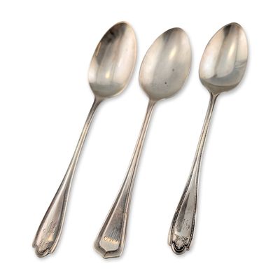 Sale Photo Thumbnail #317: Lunt Silversmiths Sterling Silver Teaspoons, Trio