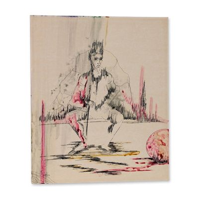 Sale Photo Thumbnail #175: Sonia Risolia (American 1926-2002) Mixed Media on Paper Board, Signed