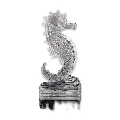 Sale Photo Thumbnail #407: Waterford Crystal Small Seahorse Figurine