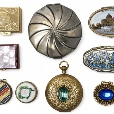 Sale Photo Thumbnail #289: Vintage Pill & Trinket Box Estate Lot