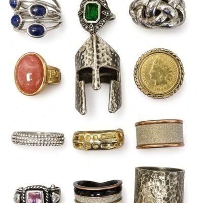Sale Photo Thumbnail #286: Mixed Vintage & Retro Estate Ring Lot