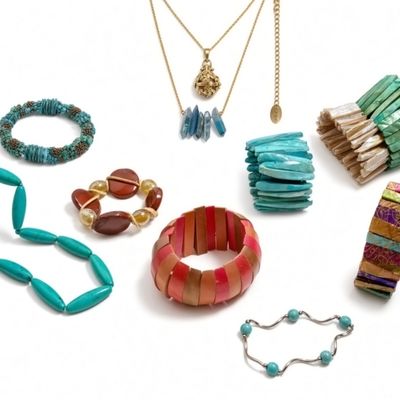 Sale Photo Thumbnail #17: Chunky Boho Statement Jewelry Lot
