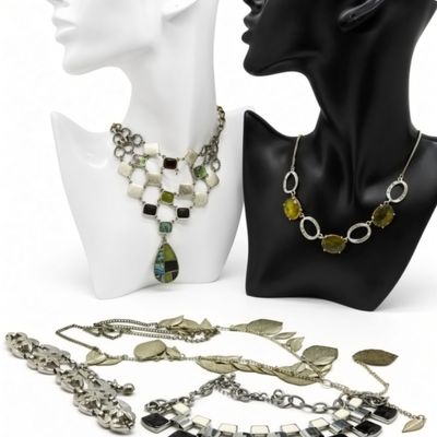 Sale Photo Thumbnail #72: Estate Artisan Statement Necklace Collection