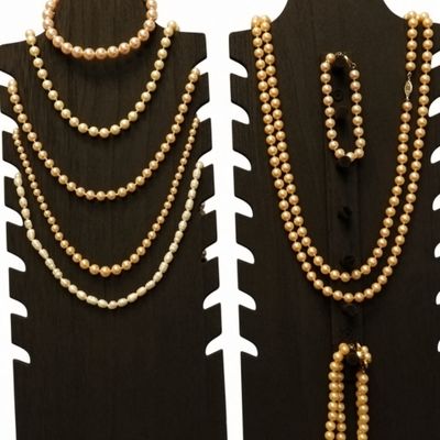 Sale Photo Thumbnail #234: Cream & Champagne Faux Pearl Jewelry Lot