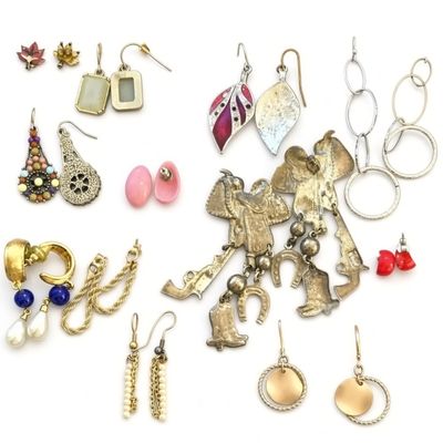 Sale Photo Thumbnail #88: 12-Pair Bulk Lot Statement Earrings