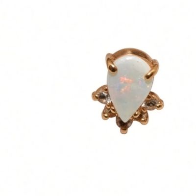 Sale Photo Thumbnail #182: Faux Opal Set (1) Post Earrings (1) Pendant