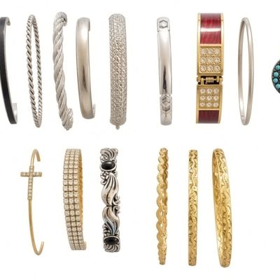 Sale Photo Thumbnail #27: Estate Jewelry 15 Bracelets Gold  & Silver Tone