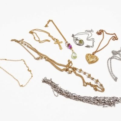 Sale Photo Thumbnail #4: Gold & Silver Tone Necklaces