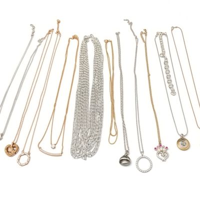 Sale Photo Thumbnail #105: 13 Mixed Tone Necklaces