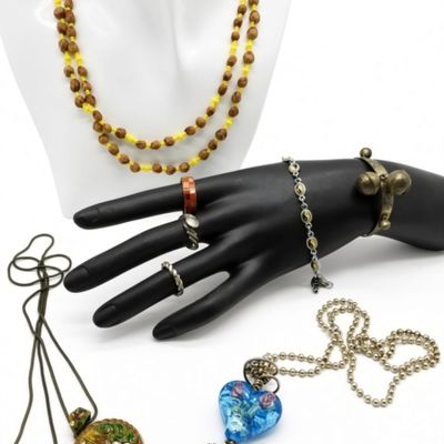 Sale Photo Thumbnail #53: Vintage Estate Bohemian Jewelry Lot