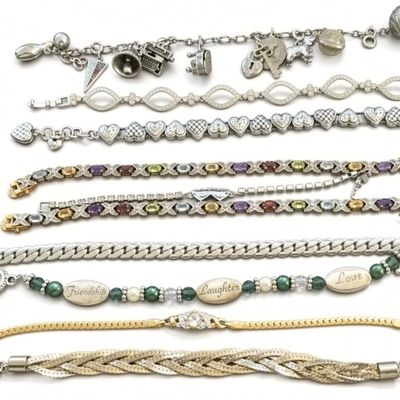 Sale Photo Thumbnail #42: Vintage Estate Bracelet Lot