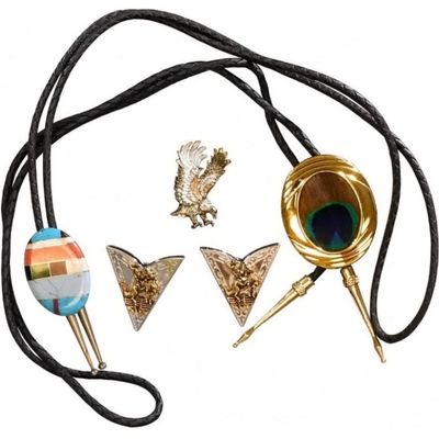 Sale Photo Thumbnail #223: Western Bolo Tie & Collar Tip Lot