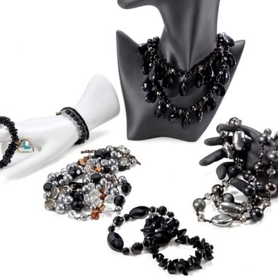 Sale Photo Thumbnail #114: Silver-Tone Beaded Jewelry Lot, 8 Pieces Mixed