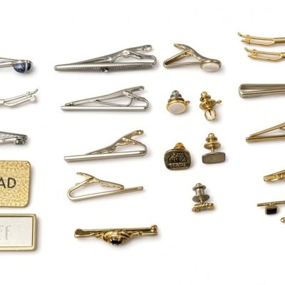 Sale Photo Thumbnail #190: Vintage Tie Clip & Money Clip Lot, #1 Dad Cliff