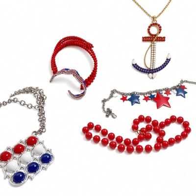 Sale Photo Thumbnail #11: Patriotic Red, White, & Blue JGIve Jewelry