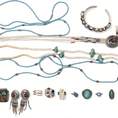 Sale Photo Thumbnail #346: Vintage Southwestern Native American Style Jewey