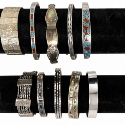 Sale Photo Thumbnail #317: Silver-Tone Fashion Bracelets