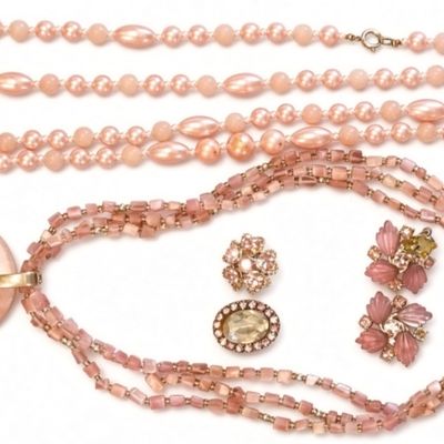 Sale Photo Thumbnail #256: Pink Costume Jewelry