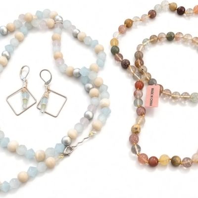 Sale Photo Thumbnail #14: 2 Sets of Glass Bead Jewelry