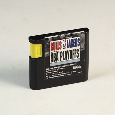 Sale Photo Thumbnail #177: Electronic Arts Bulls vs. Lakers and the NBA Playoffs Sega Genesis Video Game Cartridge