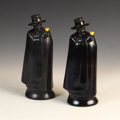 Sale Photo Thumbnail #155: A Pair of Royal Doulton Sandeman Don Figural Sherry Decanters