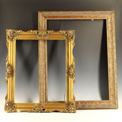Sale Photo Thumbnail #254: Two Gilded Ornate Picture Frames