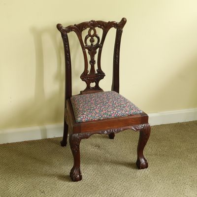 Sale Photo Thumbnail #92: Niagara Furniture Chippendale Style Mahogany Side Chair