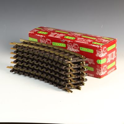 Sale Photo Thumbnail #188: A Set of Twelve LGB Lehmann-Gross-Bahn G Scale 1100 Curved Track Sections in Original Box