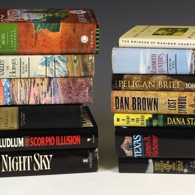 Sale Photo Thumbnail #195: A Collection of Modern Hardcover Fiction Including Jean M. Auel and John Grisham (DJ)