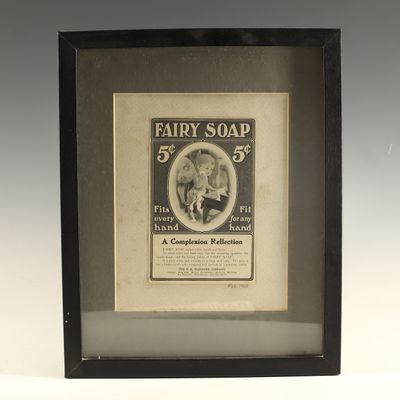 Sale Photo Thumbnail #219: The N. K. Fairbank Company. Fairy Soap Magazine Advertisement. The N. K. Fairbank Company, 1903.