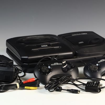 Sale Photo Thumbnail #170: Sega Genesis Model 2 and Sega CD Model 2 Video Game Console Bundle with Two Controllers and Accessories Tested and Working