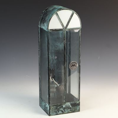 Sale Photo Thumbnail #203: Maxim Lighting Solid Brass Arched Wall Mount Outdoor Lantern